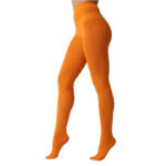 Women's 80 Den Soft Opaque Tights, Women's Tights - Orange